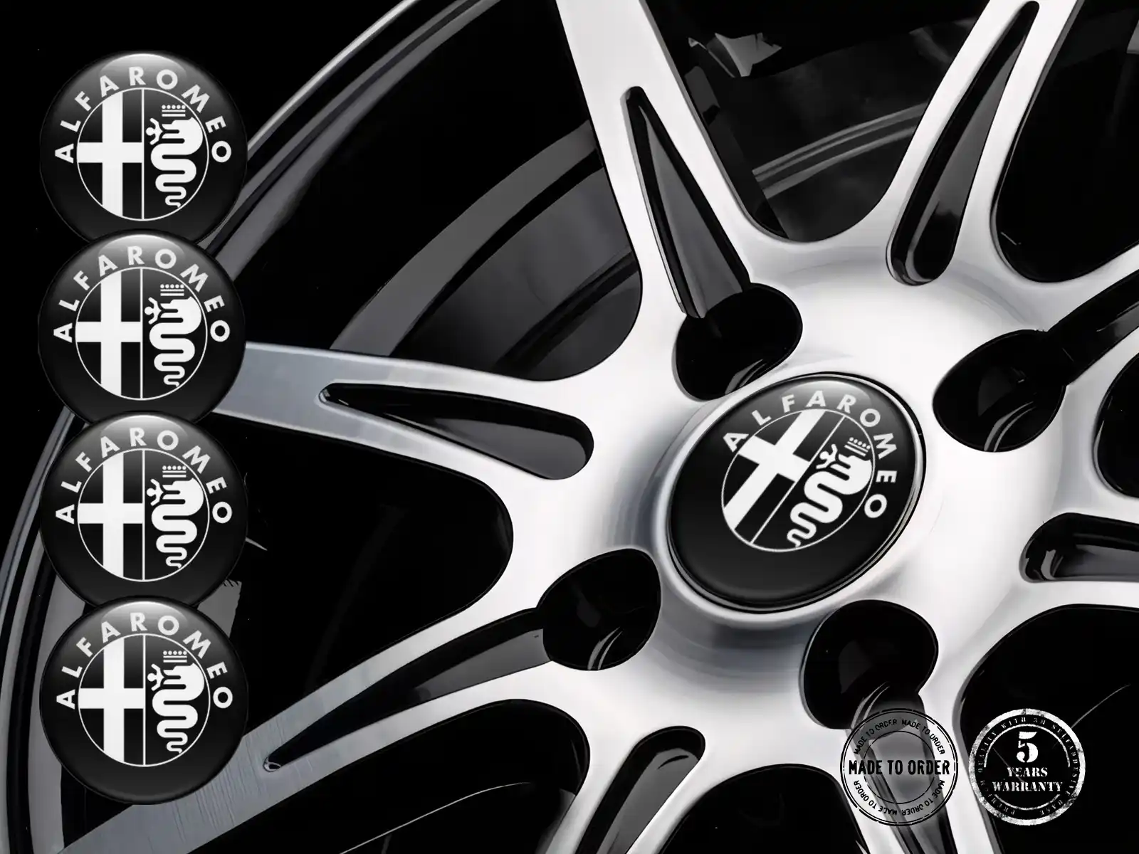 Alfa Romeo Wheel Decals Style Silicone Badge Upgrade